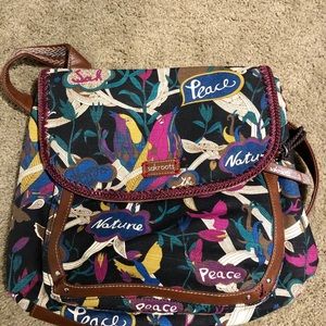 Sakroots Artist Circle Flap Crossbody Bag
